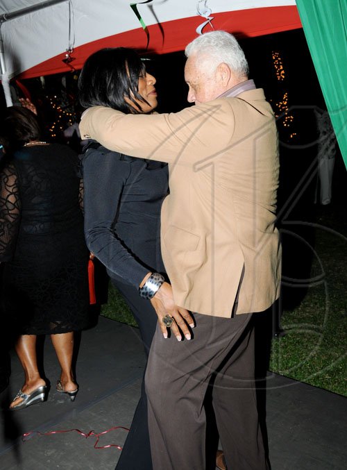 Winston Sill / Freelance Photographer
Transport Minister Mike Henry and wife Dawn get close as the music plays.

**************************************************

Mayor Desmond McKenzie host Appreciation Party, held at Eden Gardens, Lady Musgrave Road on Thursday night December 30, 2010.