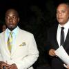Rudolph Brown/Photographer
Garth Walker, (left) Leighton Davis Directors of Wealth Magazine  Business Assess at the launch of their Wealth Business Access TV Show launch at the Terra Nova Hotel in Kingston on Tuesday, January 4-2011.