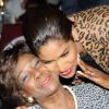 Rudolph Brown/Chief Photographer
Lisa Hanna, (right) greets Lorna Golding wife of Prime Minister Golding at AAAJ Media awards luncheon - Knutsford Court Hotel