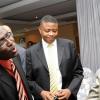 Rudolph Brown/Chief Photographer
Yvonne Senior, share a joke with Gary Allen, Chairman Media Association of Jamaica and CVM CEO Dr. David McBean (centre) at AAAJ Media awards luncheon at Knutsford Court Hotel  New Kingston. on Wednesday, June 10-2009
