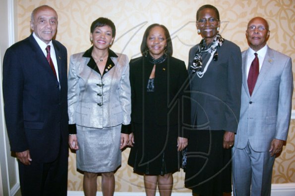Barbara Ellington/Lifestyle Editor
Ambassador Audrey Marks (second left) and consuls general (from left): Dr Alston Meade, Sandra Grant-Griffiths and Beryl Riley.