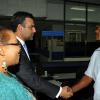 Ian Allen/Photographer
Jesus Silva bids farewell to Gleaner Editorial staff.