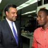 Ian Allen/Photographer
Jesus Silva bids farewell to Gleaner Editorial staff.