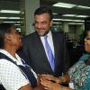Ian Allen/Photographer
Jesus Silva bids farewell to Gleaner Editorial staff.
