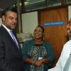 Ian Allen/Photographer
Jesus Silva bids farewell to Gleaner Editorial staff.