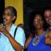 Winston Sill / Freelance Photographer
Angella Brown-Burke celebrates her birthday with family, friends and party colleague at party, held at The Quad, New Kingston on Monday night April 26, 2010. Here are Paul Burke (left); Angella Brown-Burke (centre); and Mark Golding (right).