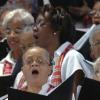 Rudolph Brown/Chief Photographer
Anglican Church chior sing at the Diocese of Jamaica and the Cayman Islands, Order of Service on the occasion of the meeting of the Anglican Consultative Council at the National Arena on Sunday, May 3-2009.
