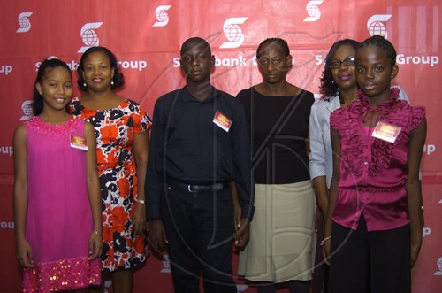 Gladstone Taylor / Photographer

front row; left to right : Anya Chuck, Howayne Erskine, Danielle Graham

Backrow; left tor ight: Jacqueline Chuck, Joyce Downer, Verona Graham

as seen at the Scotia Jamaica Foundation Shining Star Scholarship awards luncheon on August 26, 2010