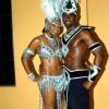 Danielle Johnson and Robin Baker show of the Diamonds of Kilimanjaro costume in all its glory, sponsored by Appleton.

******************************************************************** at the launch of Bacchanal 2010.

Winston Sill / Freelance Photographer
Launch of Bacchanal Jamaica 2010 Carnival Season, under the theme "Bacchanal Treasures", held at Knutsford Court Hotel New Kingston on Wedneday January 20, 2010.