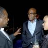 Winston Sill / Freelance Photographer
Former big boss at FirstCaribbean, Milton Brady (now at LIME), hobnobs with the bank's CFO Lancelot Leslie and Michelle Campbell, the head of technical support.
 Bank Farewell Function for Christopher Bovell, held at the Jamaica Pegasus Hotel, New Kingston night December 17, 2009.