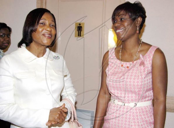 Peta-Gaye Clachar/Staff Photographer
at the Jamaica Reach to Recovery "Keeping with Breast Cancer" luncheon at the Jamaica Pegasus on Thursday, October 22, 2009.