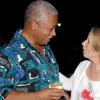 Colin Hamilton/freelance photographer
Commissioner of Police Hardley Lewin shares a moment with Dr. Barbara Munske-Cresswell during a reception for the British DPP Keir Starmer, QC at the British High Commission on Monday September 28, 2009.