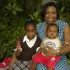 Colin Hamilton/freelance photographer
Michelle Beckford made time to hang-out with her two children Breanna, and Bradley (in lap) at the Morgans Harbour Hotel on  May 10, 2009.