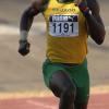 Ian Allen/Staff Photographer
Nickel Ashmeade of St. Jago High winning heat 8 of the class 1 boys 200m at the 2009 boys and girls atlethics championships.