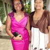 Rudolph Brown/Photographer
Genaral Manager Sandra Thompson (right) and  Yvonne Purcellarrive for the luncheon.

************************************************************ at the St. Catherine Co-operative Credit Union Christmas awards luncheon at Caymanas Golf and Country Club on Wednesday, December 22-2010