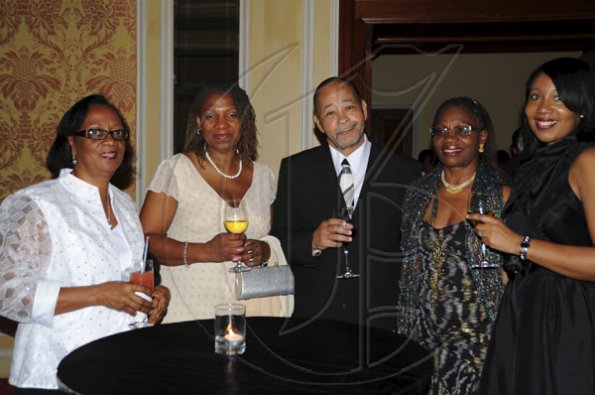 Publication: Social/Something Extra
Photo by Noel Thompson

These individuals were among the specially invited guests attending a celebration dinner held in honour of Clayton Morgan, lawyer, at the Ritz Carlton Resort, Montego Bay, last Saturday (December 5, 2009). From left are Lorna Smith-Pitter; Joan Morgan and husband Albert, attorney-at-law; Mary Chambers and Natalie Messado, lawyer.