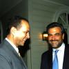 Winston Sill / Freelance Photographer
Dean squared! Dean of the Consular Corps of Jamaica William Tavares-Finson (left) jokes with dean of the Diplomatic Corps Ambassador Jesus Silva of Spain.

presents High Tea and Unveiling of Plaque, held at King's House, Hope Road on Thursday January 21, 2010.
