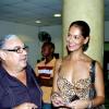 Winston Sill / Freelance Photographer
Dean of the Consular Corps of Jamaica Robert MacMillan (left) chats with William Tavares-Finson and wife Sandy at the premiere of the movie Eclipse, an installment of the Twilight Saga at Carib Cinema, Cross Roads on Tuesday night July 6, 2010..