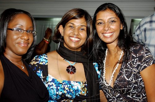 Analisa Downer (left), Karen Mohammed-Lindo and Shivani Singh have the perfect smiles for the camera at  the Heart Foundation's event.


************************************************************************,  on Friday September 25 at the LIME National Golf Academy in New Kingston.

******************************************************************************************


Winston Sill / Freelance Photographer
The Heart Foundation of Jamaica in association with Marco Polo and National Housing Trust presents "A Gourmet Evening", held at LIME National Golf Academy,  Park Close, New Kingston on Friday night September 25, 2009.
