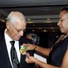 Colin Hamilton/freelance photographer
Rev. Canon Weeville Gordon, Custos of Kingston gets his corsage pinned on by Andrea Francis.

************************************************************************
at the Lay Magistrates Association of Jamaica Annual banquet at the Hilton Hotel on Saturday September 26, 2009.