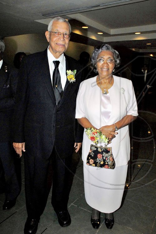 Colin Hamilton/freelance photographer
Canon Weeville Gordon -  Custos of Kingston  and Mrs Ellonia Gordon, arrive for the  Lay Magistrates Association's banquet.

*************************************************** of Jamaica Annual banquet at the Hilton Hotel on Saturday September 26, 2009.