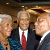 Winston Sill / Freelance Photographer
Professor Errol Morrison (right), hobnobs with Ken Jones and his wife Gloria Jones.
**************************************************************************

The Edward Seaga Research Institute presents the official launch of two books, "Revelations and The Grenada Intervention", by Edward Seaga, held at the Hilton Kingston Hotel, New Kingston on Wednesday September 23, 2009.