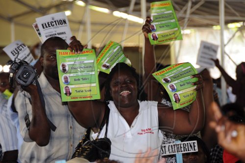 Ian Allen/Staff Photographer
Jamaica Agricultural Society(JAS) delegates anticipating voting in their elections.