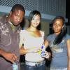 Peta-Gaye Clachar/Staff Photographer
D'Angel Birthday Bash at her Seaveiw Avenue Residence on Wedensday, April 1, 2009.From Left to right is Unicorn,Sajay,Stephanie "Pinky" Williams and Mean Dawg from Ward 21.