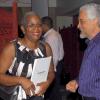 Colin?Hamilton/freelance photographer
The Caribbean Aerospace College hosted a dinner for a Singaporean Delegation comprising of members from the Singaporean Trade Counsel at the Jade Gardens Restaurant in the Sovereign Shopping Mall on Tuesday July 21, 2009.
Aviation Consultant Meredith Derby shares pleasantries with the Chairman of the Caribbean Aerospace College Mr Leslie Chang.