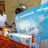Rudolph Brown/Chief Photographer
Lesley Gordon show the new look credit card at the Scotiabank PriceSmart Diamond MasterCard Credit card launch at Knutsford Court Hotel in New Kingston on Tuesday, March 24-2009