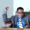 Rudolph Brown/Chief Photographer
Daryl Vaz, sits inthe Box at Parliament on Tuesday, March 24-2009 after winning the Buff Bay, Portland by election, he will of to sits in the lobby or the in the Box until next week.