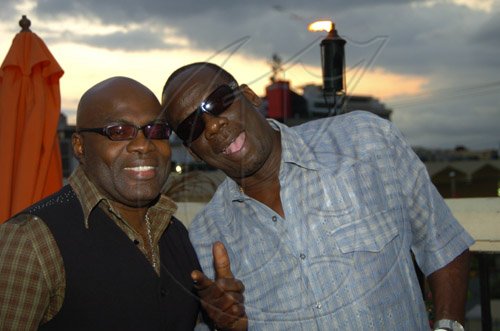 Winston Sill / Freelance Photographer
Pot of Gold Productions presents the Launch of the 2009 "Take Me Away Concert" with Richie Stephens and Friends, held at the Spanish Court Hotel, St. Lucia Avenue, New Kingston on Thursday March 26, 2009. Here are Richie Stephens (left); and Leroy Sibbles (right).