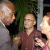 Winston Sill / Freelance Photographer
Attorney Harold Brady (left), chills with Akbar Restaurant's Rajiv Bakshi (centre) and Dorothea Gordon-Smith.
*********************************************************************************************************

Guardsman Group chairman Kenny Benjamin host Reception for Ukraine Ambassador Yuriy Sergeyev, held at Montgomery Road, Stony Hill on Tuesday June 2, 2009.