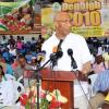 Contrbuted                                                                             Governor General, His Excellency the Most Hon. Sir Patrck Allen, addresses
day two of the 2010 Denbigh Agri- Industrial Show yesterday (August 1) in
May Pen, Clarendon. Listening are Her Excellency the Most Hon. Lady Allen
and First Vice President of the JAS, Norman Grant.