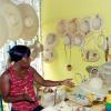 Norman Grindley/Chief Photographer
Charline Graham looks over the varierty of goods on sale at her booth at the Denbigh Agri-Industrial Show in Clarendon on Sunday.