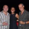 Janet Silvera
From left,  Co-owner of Margaritaville Caribbean, Ian Dear, Digicel's Trisha Thompson and CEO of Couples Resorts, Glenn Lawrence at the Blackberry Bold 9700 party at Blue Beat in Montego Bay on Wednesday night.
