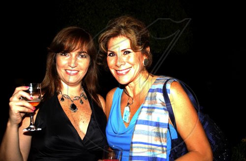 Winston Sill / Freelance Photographer
Rosa Joseph (left) who always talks about her Dominican Republic heritage, hangs out Mexican Ambassador Leonora Rueda at the Dominican Republic embassy's Professor Juan Bosch Short Story Gala Awards, held at King's House Hope Road on Tuesday June 30, 2009.