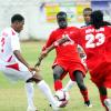 Ricardo Makyn/Staff Photographer.
St Georges Sports Club's Dwayne Holmes (left) and Boys' Town's Marvin Morgan (second left) challenge for the ball, while Boys' Town's Romondo Johnson (right) and St Georges' Ricardo Taylor respond, during the Digicel Premier League football match at Collie Smith Drive yesterday. Boys' Town won 4-2.


Action from the Boys Town vs St Georges match on the openning day of the Digicel Premiere League on Sunday 29.8.2010.