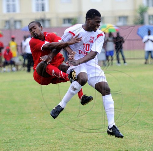 Ricardo Makyn/Staff Photographer.
Action from the Boys Town vs St Georges match on the openning day of the Digicel Premiere League on Sunday 29.8.2010.