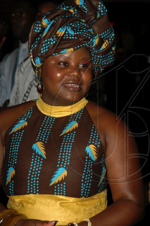 Colin Hamilton/freelance photographer
Coordinator/Advisor of the Jamaican Diaspora Youth Association - UK, Saffron Jackson during the Opening Ceremony of the Inaugural Future Leaders Jamaican Diaspora Conference at the Mona Visitors Lodge on Tuesday August 4, 2009.