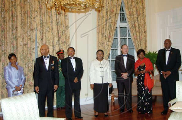 Winston Sill/Freelance Photographer
Governor General's dinner held in honour of the President of Tanzania, Jakaya Mrisho Kikwete at Kings House on Wednesday November 25, 2009.