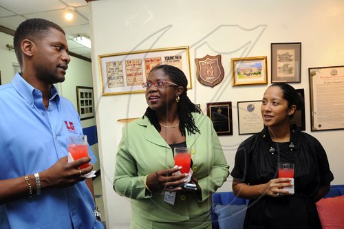 Rudolph Brown/Photographer
The Rotary Book Drive luncheon at the Gleaner company in Kingston on Tuesday, July 27-2010