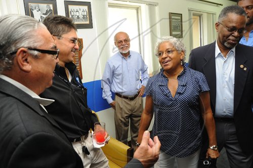 Rudolph Brown/Photographer
The Rotary Book Drive luncheon at the Gleaner company in Kingston on Tuesday, July 27-2010