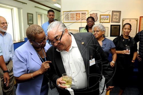 Rudolph Brown/Photographer
The Rotary Book Drive luncheon at the Gleaner company in Kingston on Tuesday, July 27-2010
