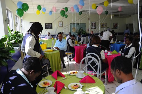 Ricardo Makyn/Staff Photographer.
Gleaners Birthday Breakfast Celebration at the Gleaner on Tuesday 13.4.2010.