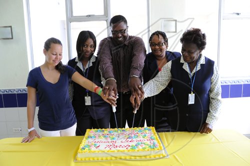 Ricardo Makyn/Staff Photographer.
Gleaners Birthday Breakfast Celebration at the Gleaner on Tuesday 13.4.2010.