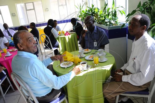 Ricardo Makyn/Staff Photographer.
Gleaners Birthday Breakfast Celebration at the Gleaner on Tuesday 13.4.2010.