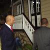 The Governor-General gets the grand tour of the Albert George Market and Shopping Centre in Falmouth.