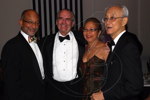 Colin Hamilton/Freelance Photographer
PSOJ Hall of Fame on December 7, 2010 - From left, Douglas Oraine, Tony Hart, Lorna Myers, Karl Hendrickson.
