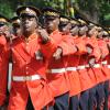 Rudolph Brown/Chief Photographer
Sir Patrick Allen, Governor General, Inpecting the Guard of Honour at the Independence Day Ceremony at Kings House on Thursday, August 6-2009